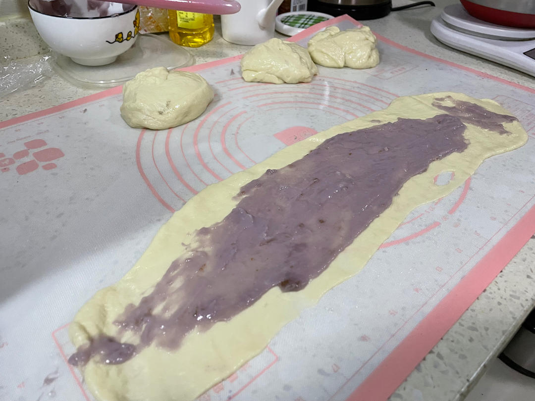 超级松软的芋泥早餐包