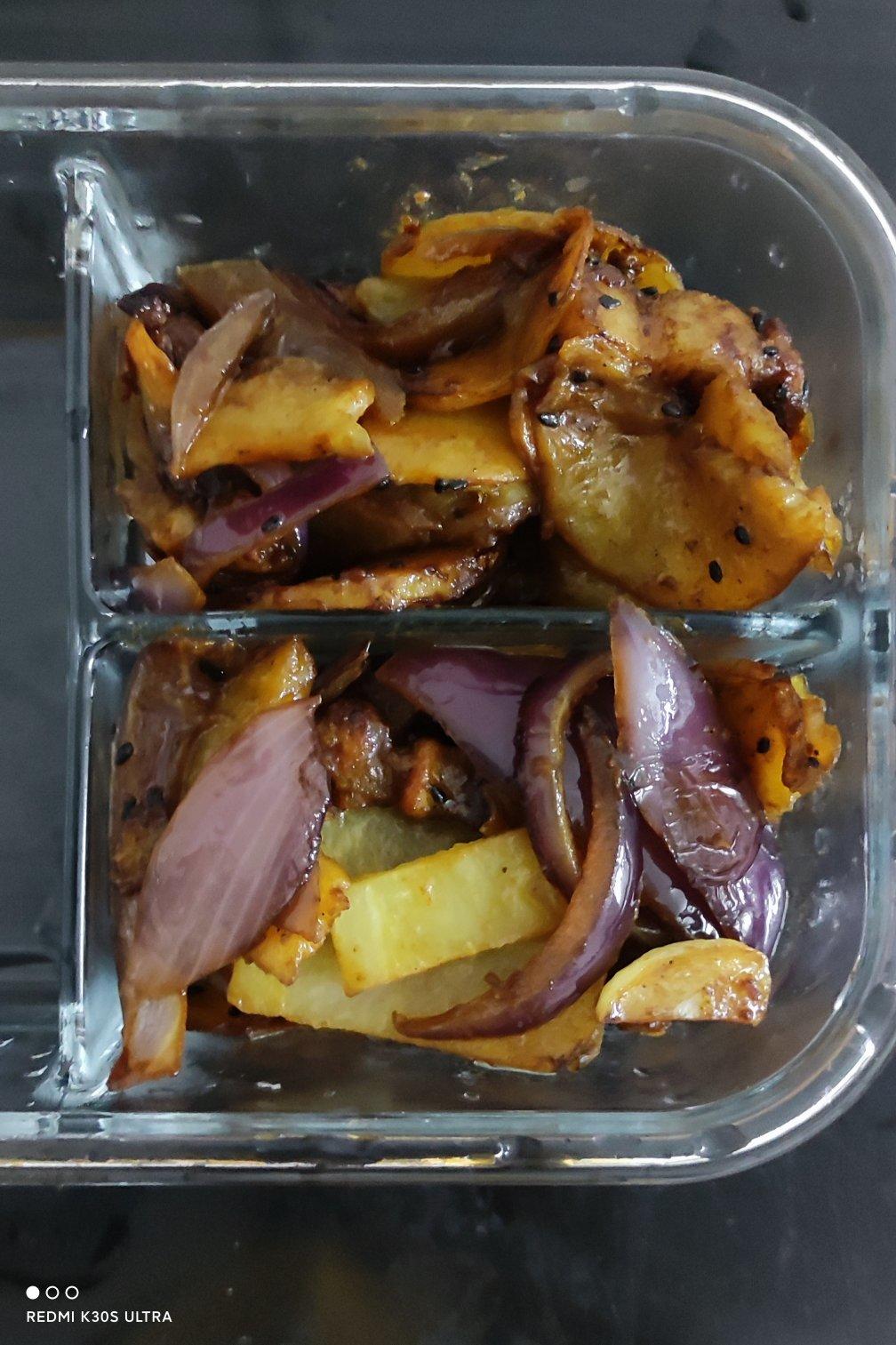 香煎五花肉土豆片