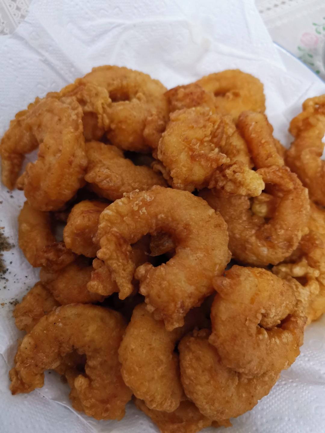 外酥里弹好吃到吮手指❗️❗️椒盐虾仁咸香酥脆