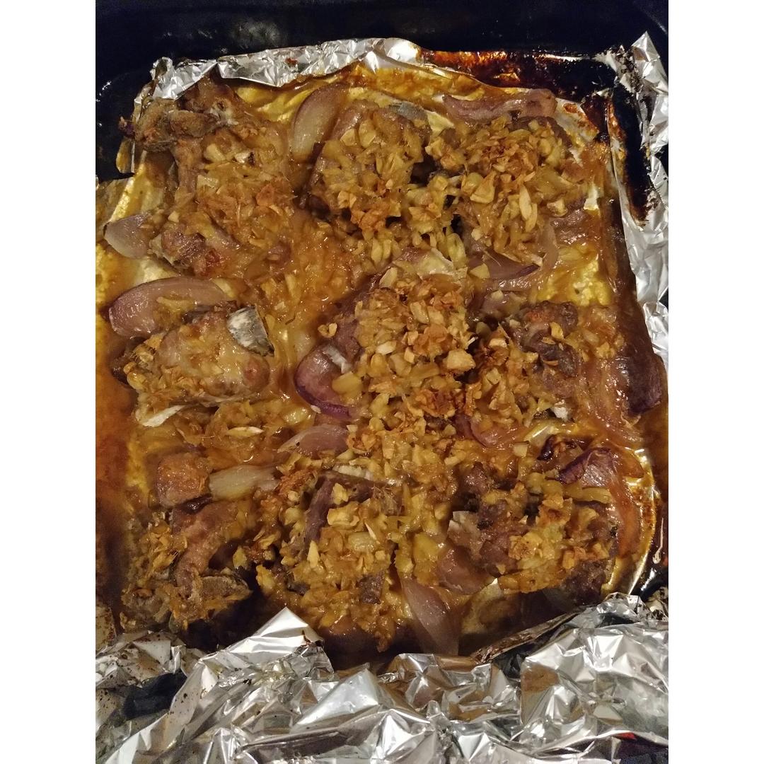 香到骨头里的蒜香排骨（烤箱）