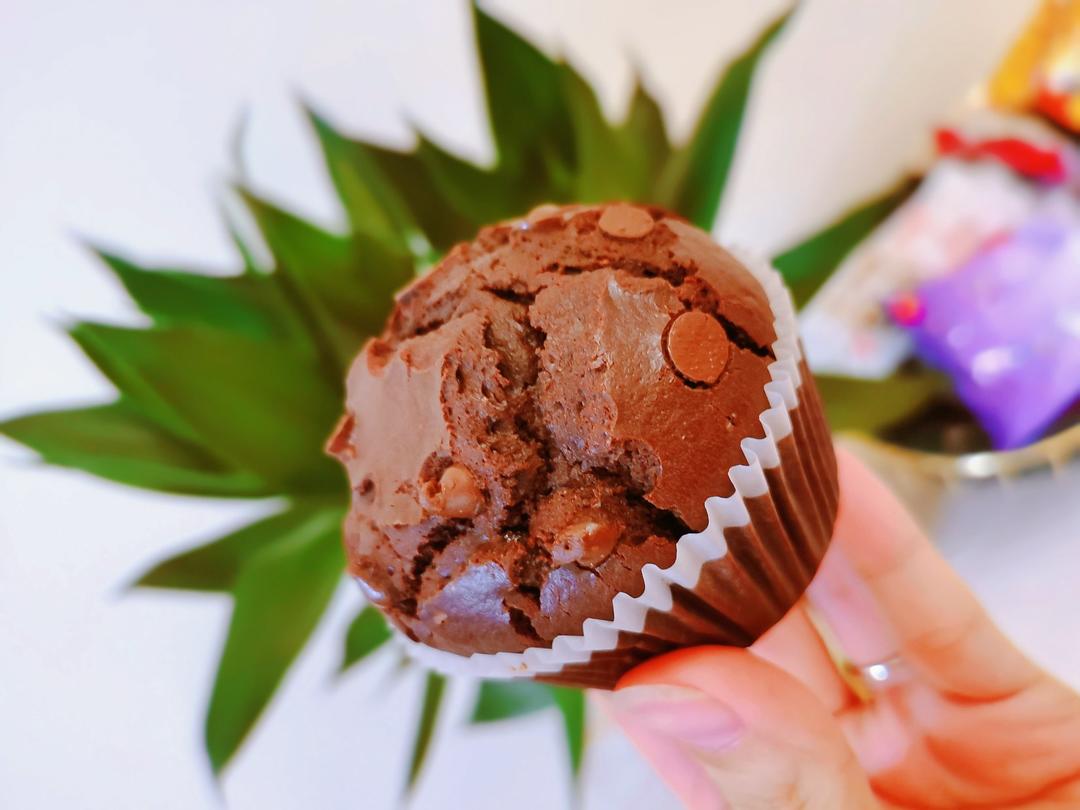 在家做巧克力蘑菇头麦芬蛋糕🍫
