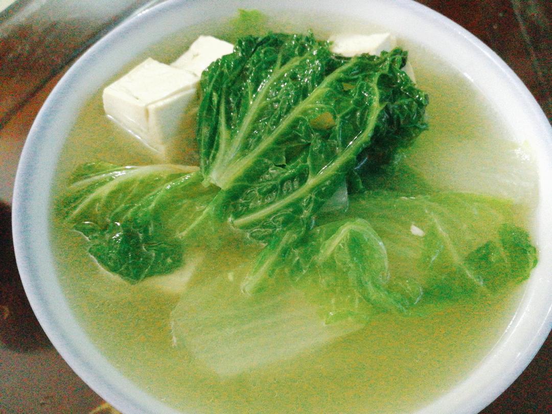 白菜豆腐汤