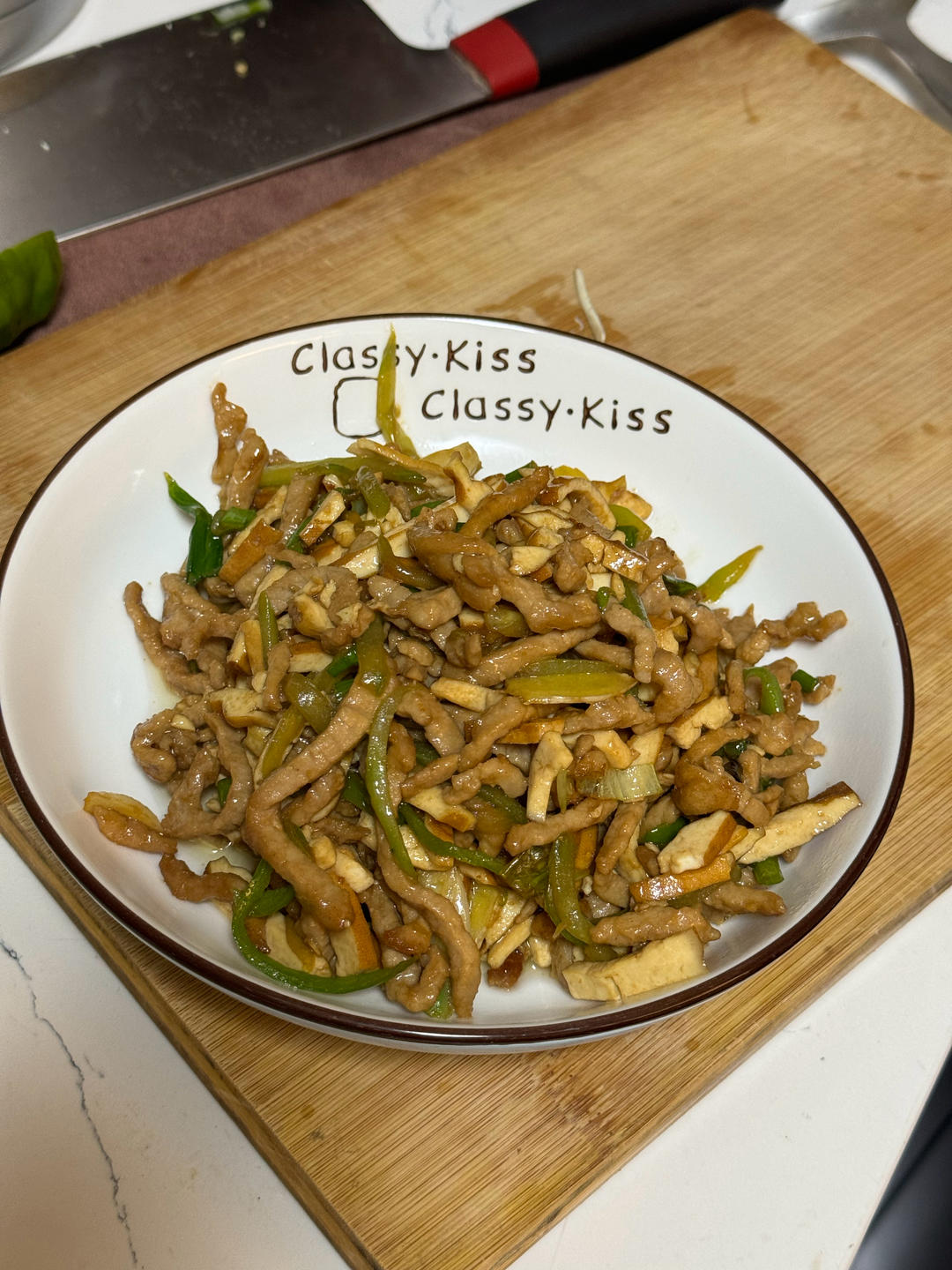 豆干炒肉丝