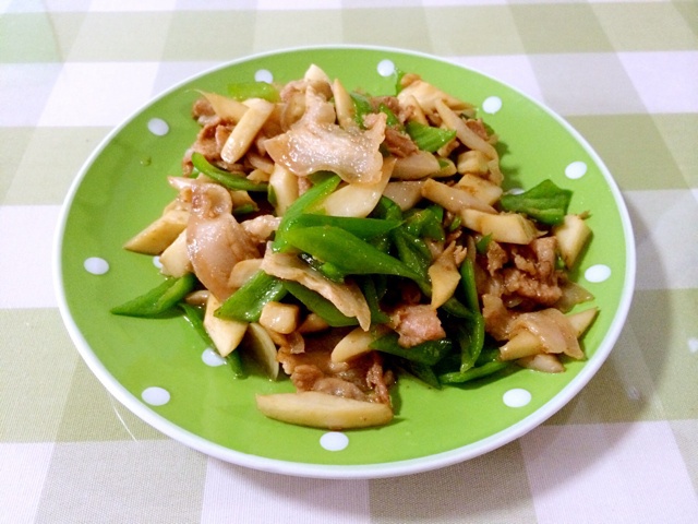 杏鲍菇炒青椒