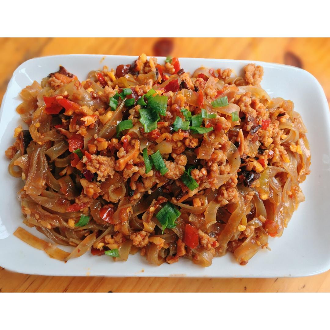 肉末炒粉丝