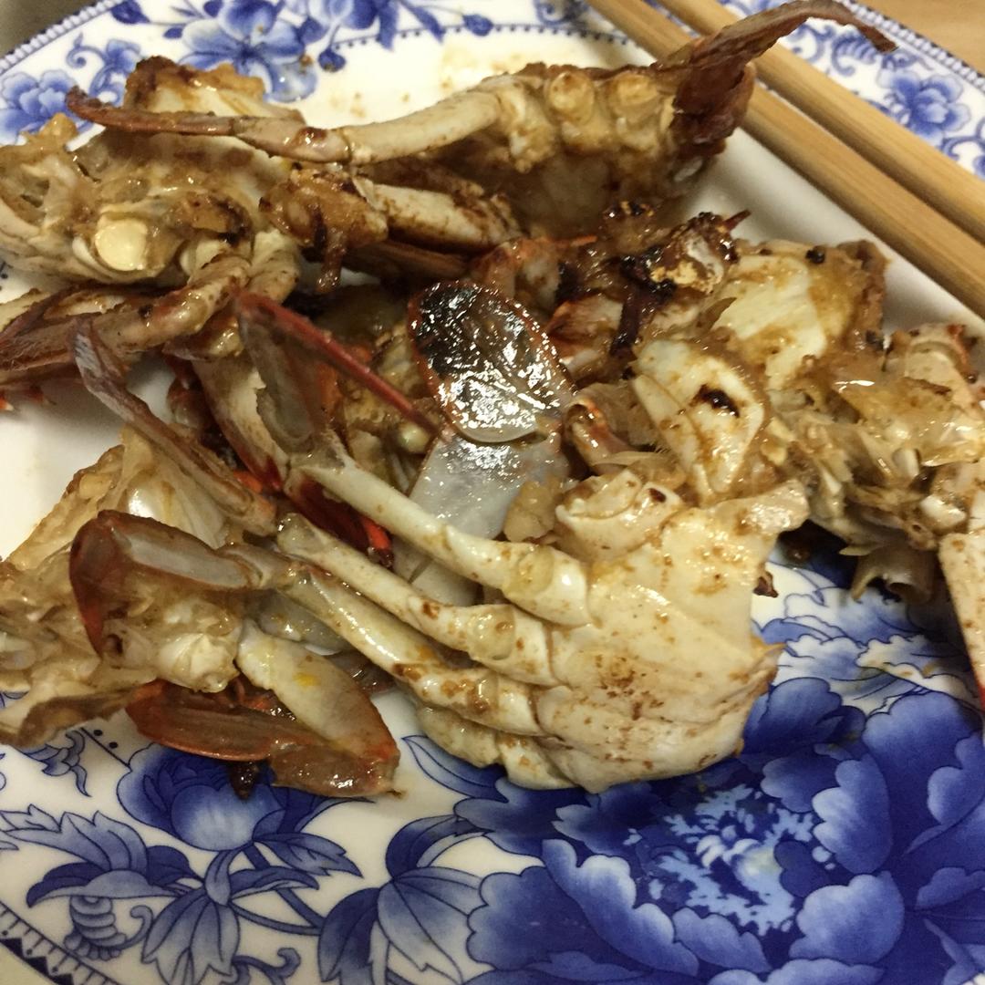 炒梭子蟹
