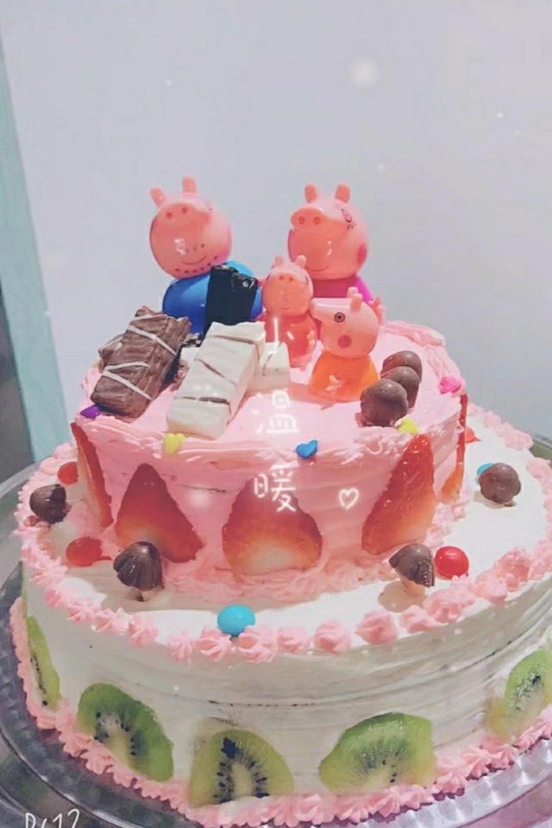 小猪佩奇场景蛋糕
