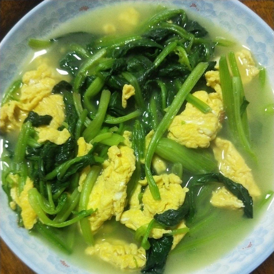 菠菜炒鸡蛋
