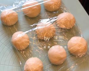 毛毛虫豆沙面包+心形椰蓉包的做法 步骤8