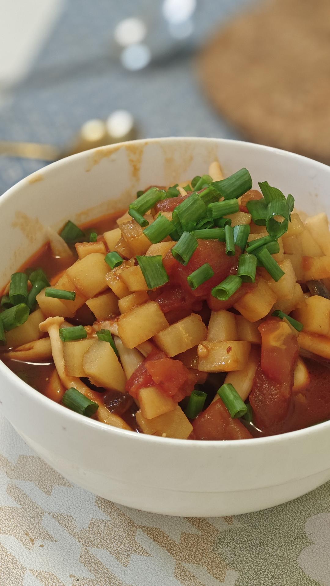 堪比西贝村的番茄莜面鱼鱼