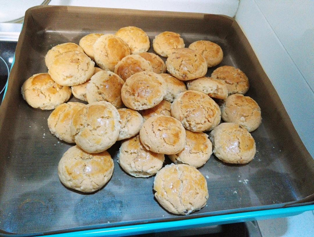 超级好吃的花生酥饼（橄榄油版）