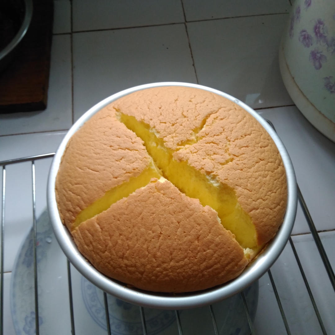 6寸原味戚风蛋糕