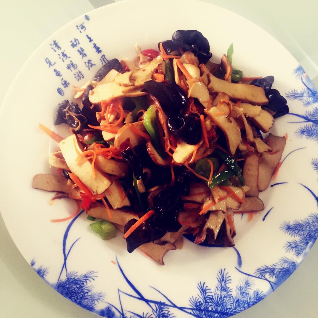 家常素炒豆腐干儿
