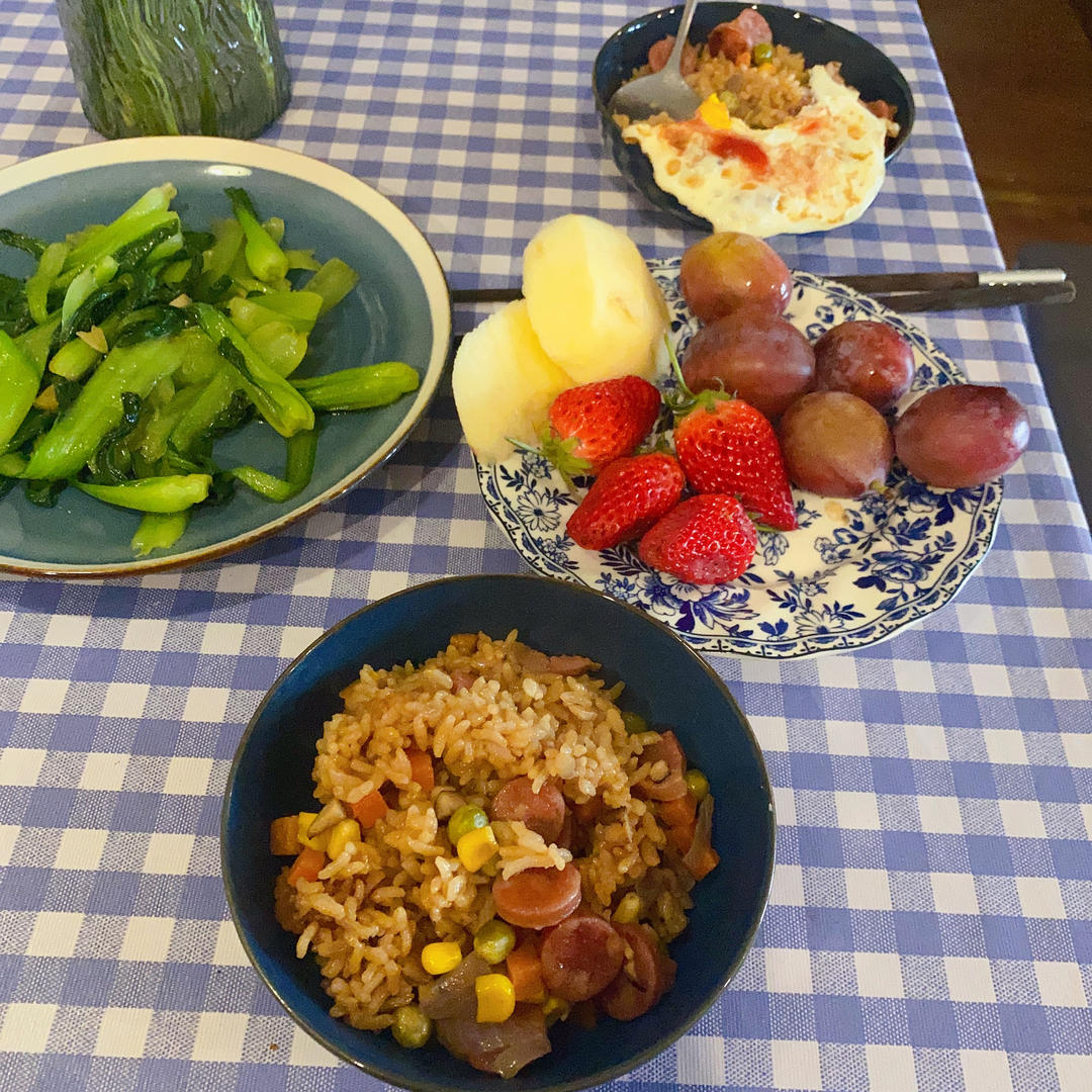 香菇腊肠焖饭