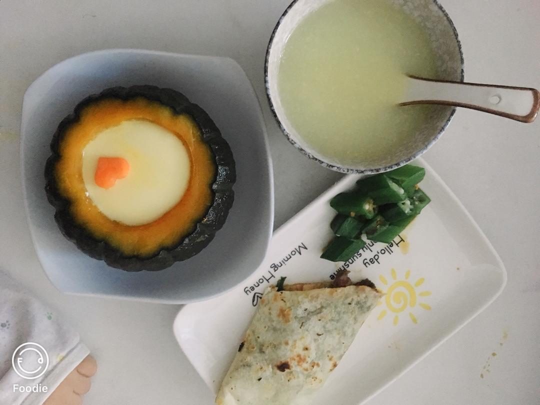 贝贝南瓜蒸蛋（懒人0失败）