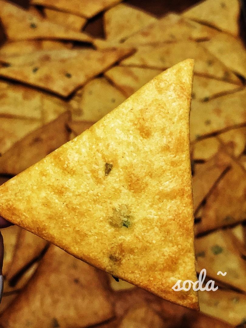 废弃酵种造起来-香葱苏打饼干