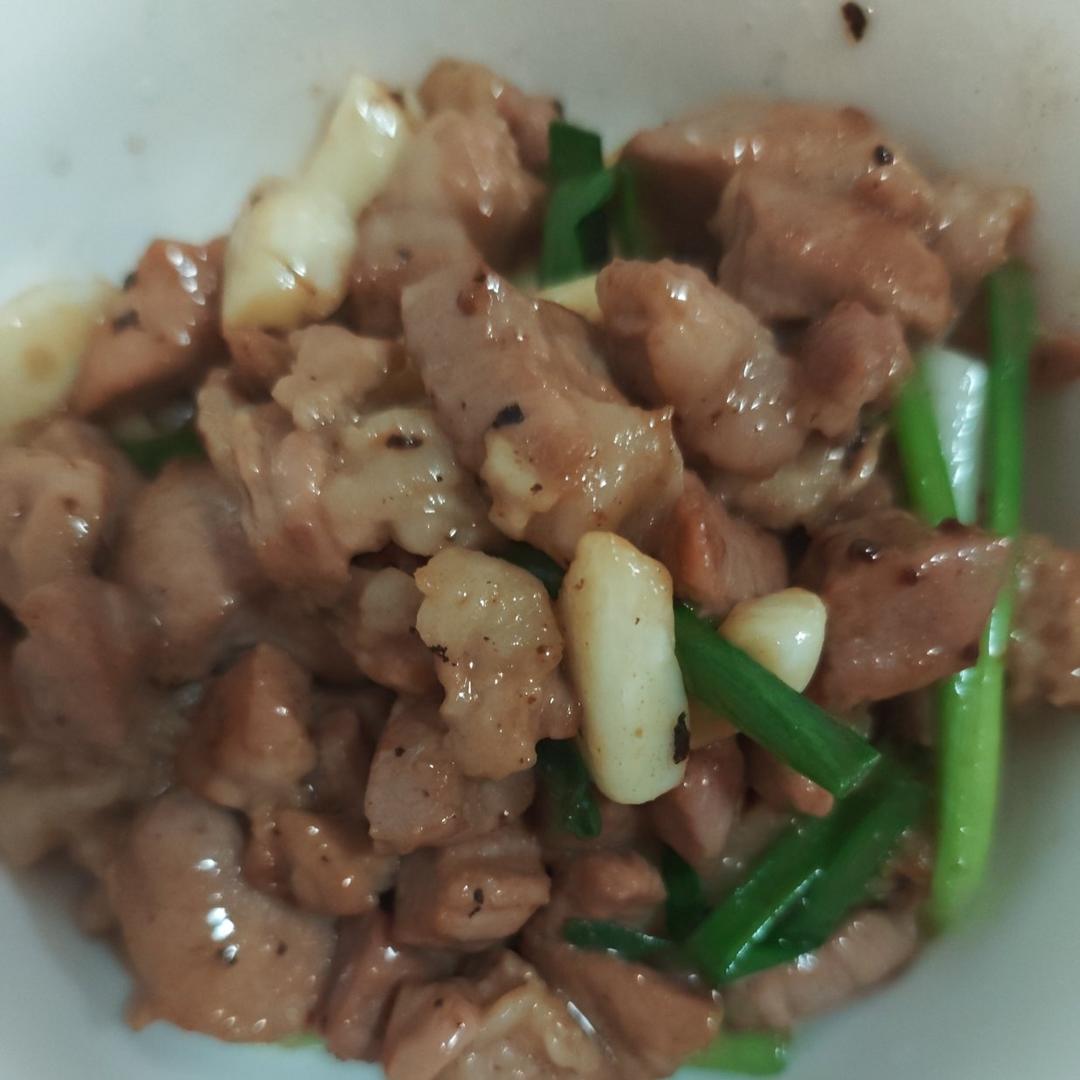 蒜香猪肉粒