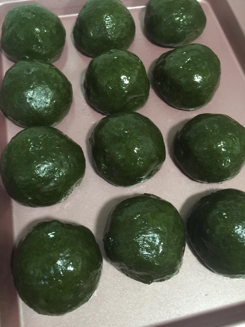 咸蛋黄肉松青团（艾糍）