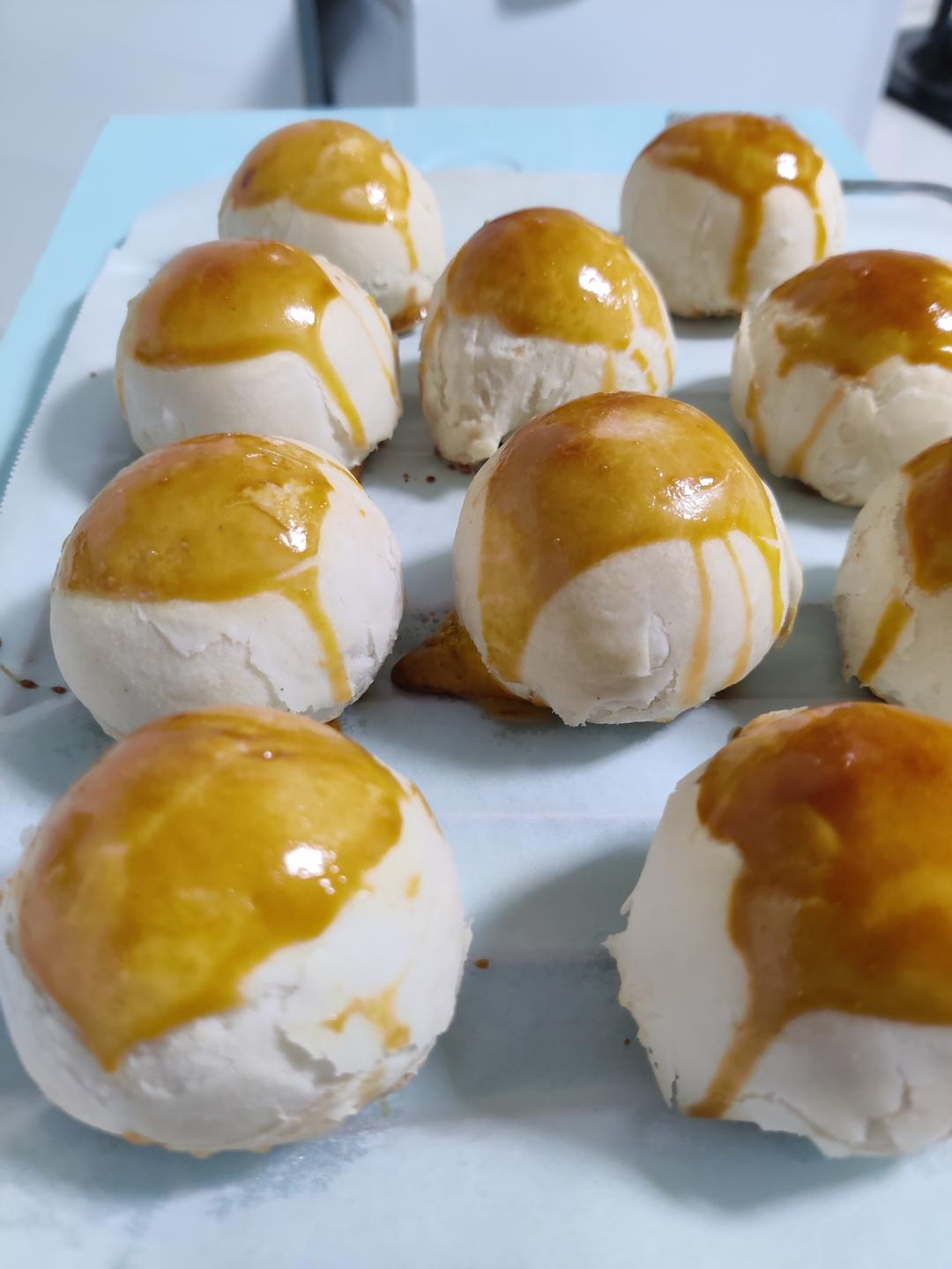 超简单 免揉 酥掉渣的蛋黄酥(超详细附全程视频)不破酥『万能酥皮』