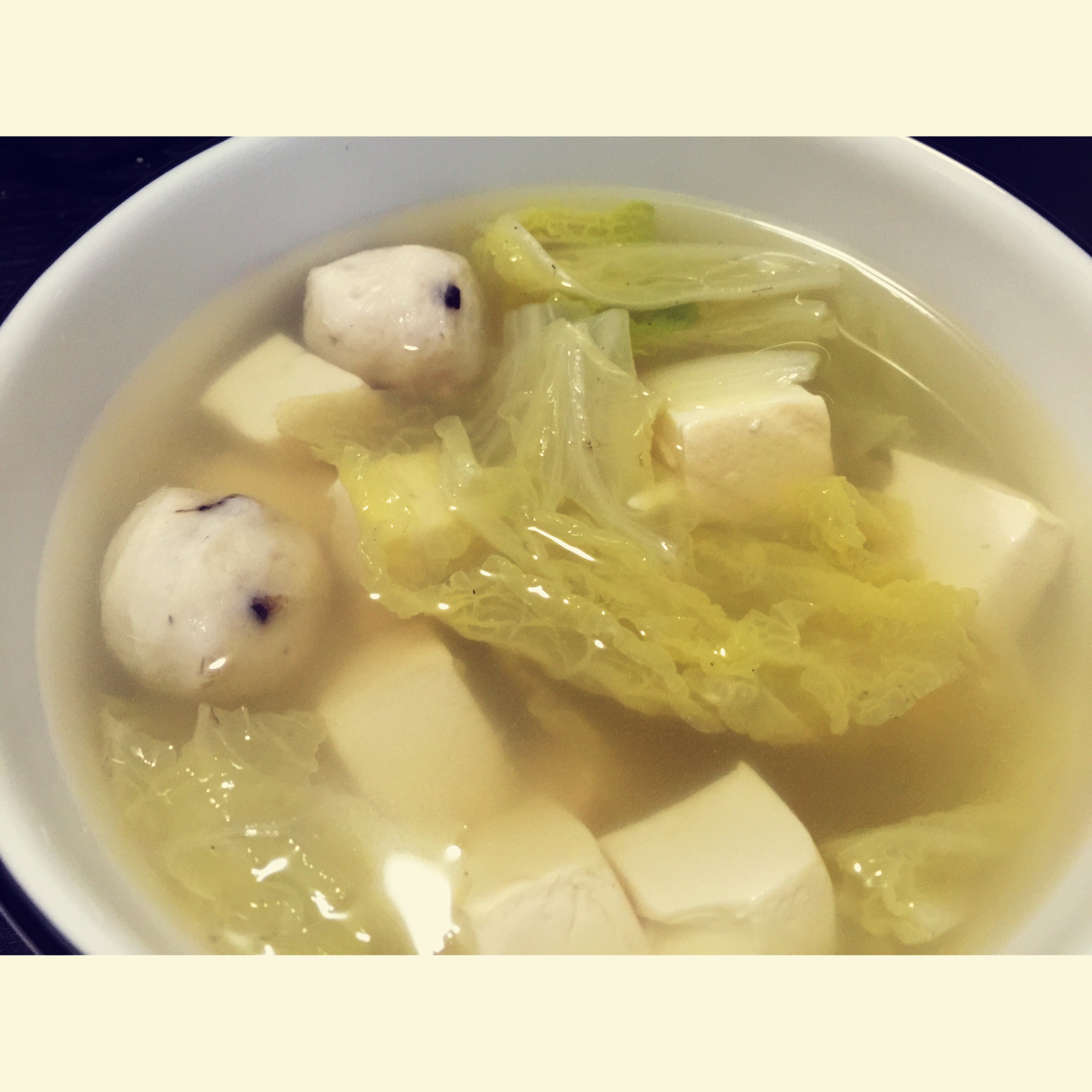 白菜豆腐汤