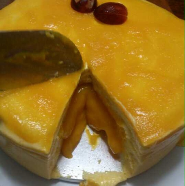 芒果流心慕斯蛋糕