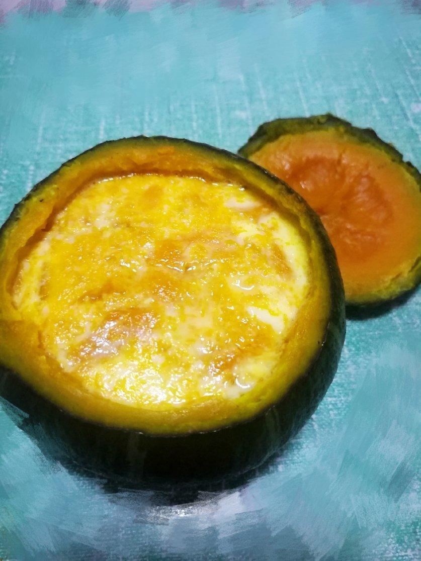 小南瓜牛奶炖蛋