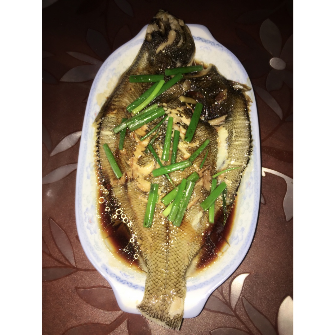 清蒸阿拉斯加黄金鲽鱼