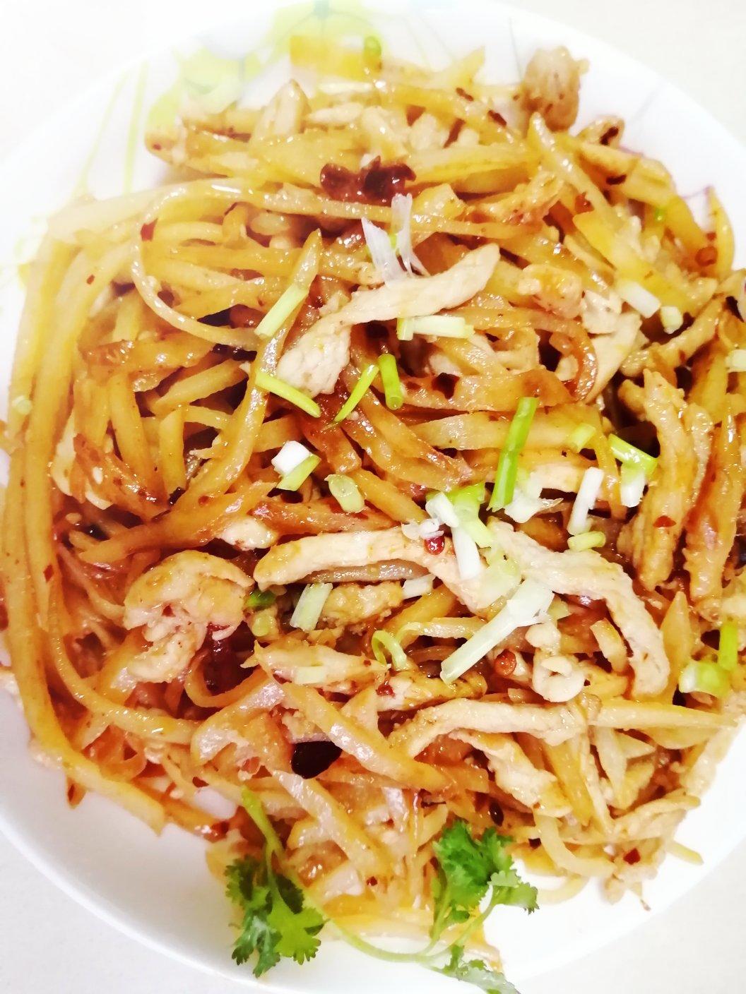 老干妈青椒土豆丝