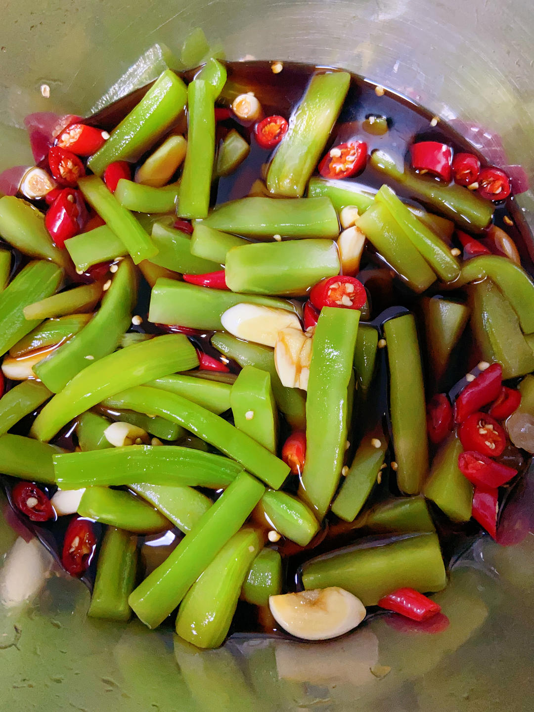 小米辣腌莴笋（青笋）