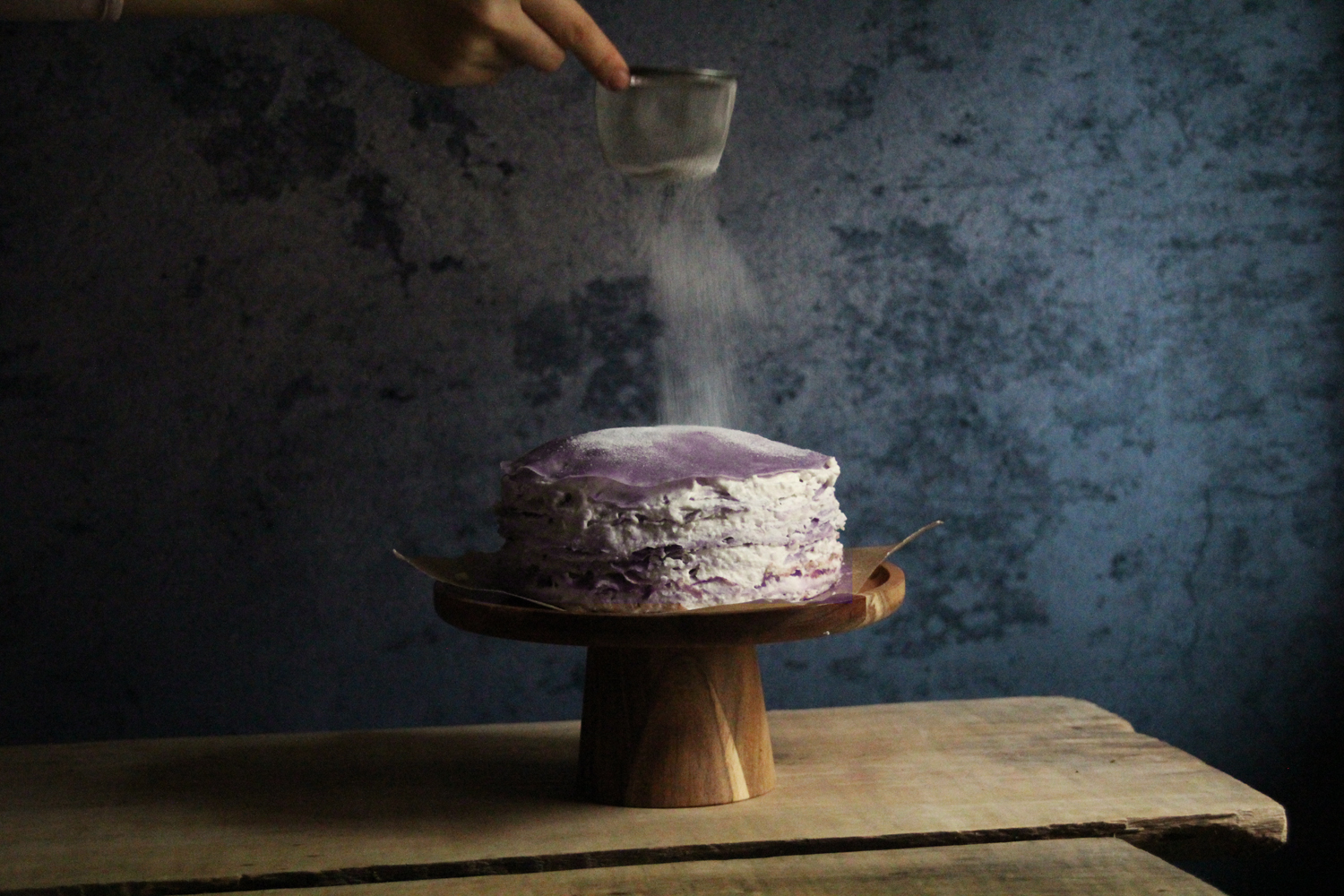 香芋紫薯千层蛋糕