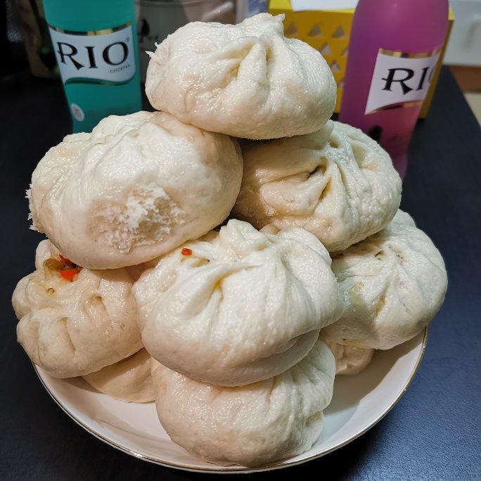 三十天早餐不重样day3 -味道赞过包子店的酸豆角素包子