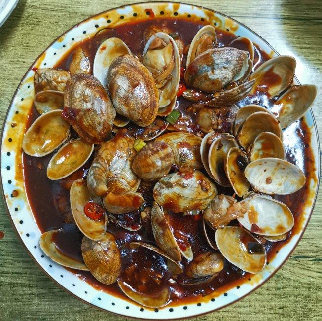 秒杀路边摊‼️巨好吃的爆炒花甲‼️辣炒花蛤