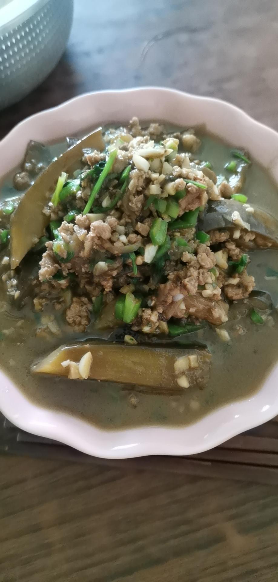 肉末茄子  小炒茄子    肉酱拌茄子  夏天的菜