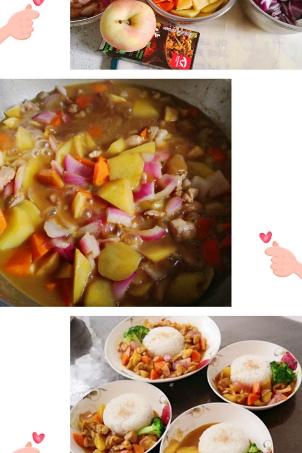 鸡肉土豆咖喱饭