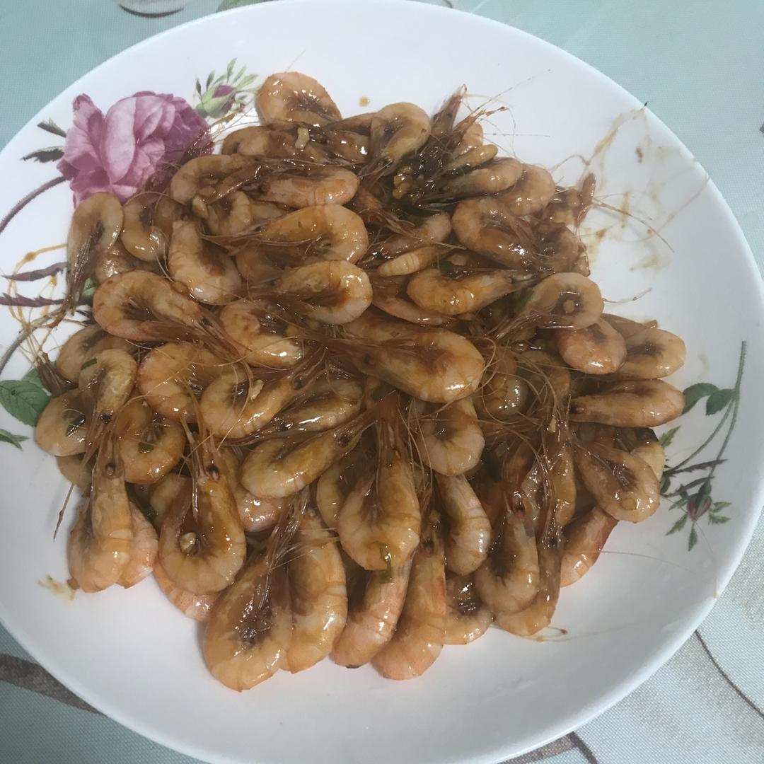 油爆白米虾