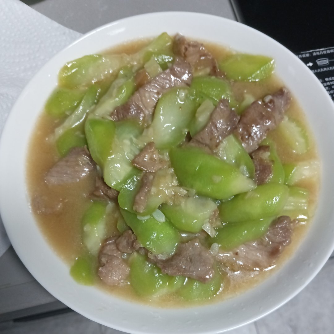 家常丝瓜炒肉