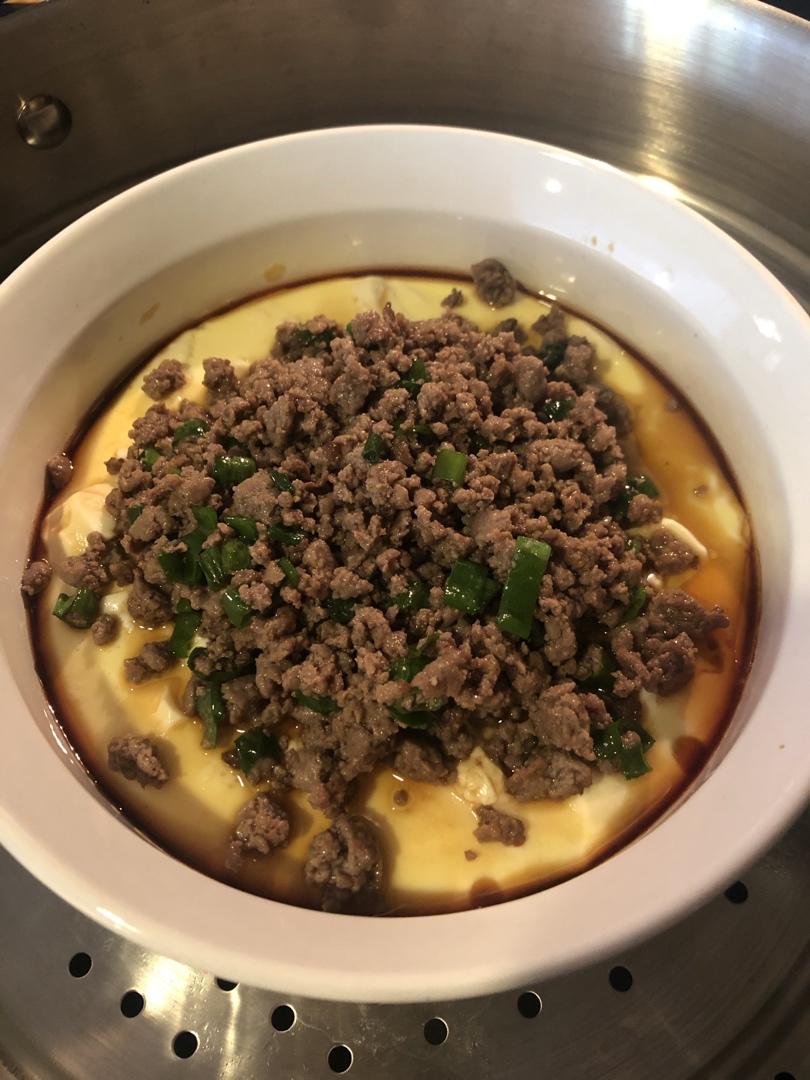 肉末豆腐蛋羹