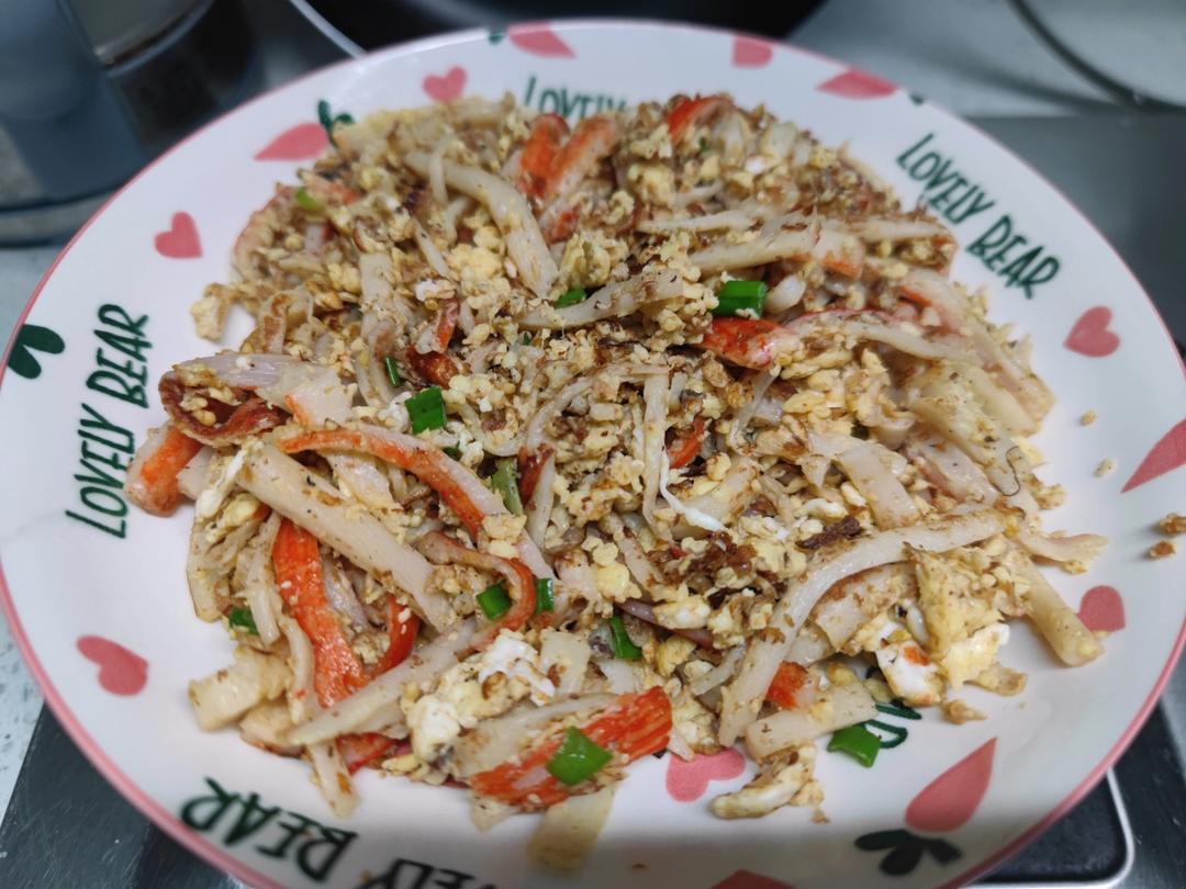 蟹柳滑蛋！鲜嫩到爆！