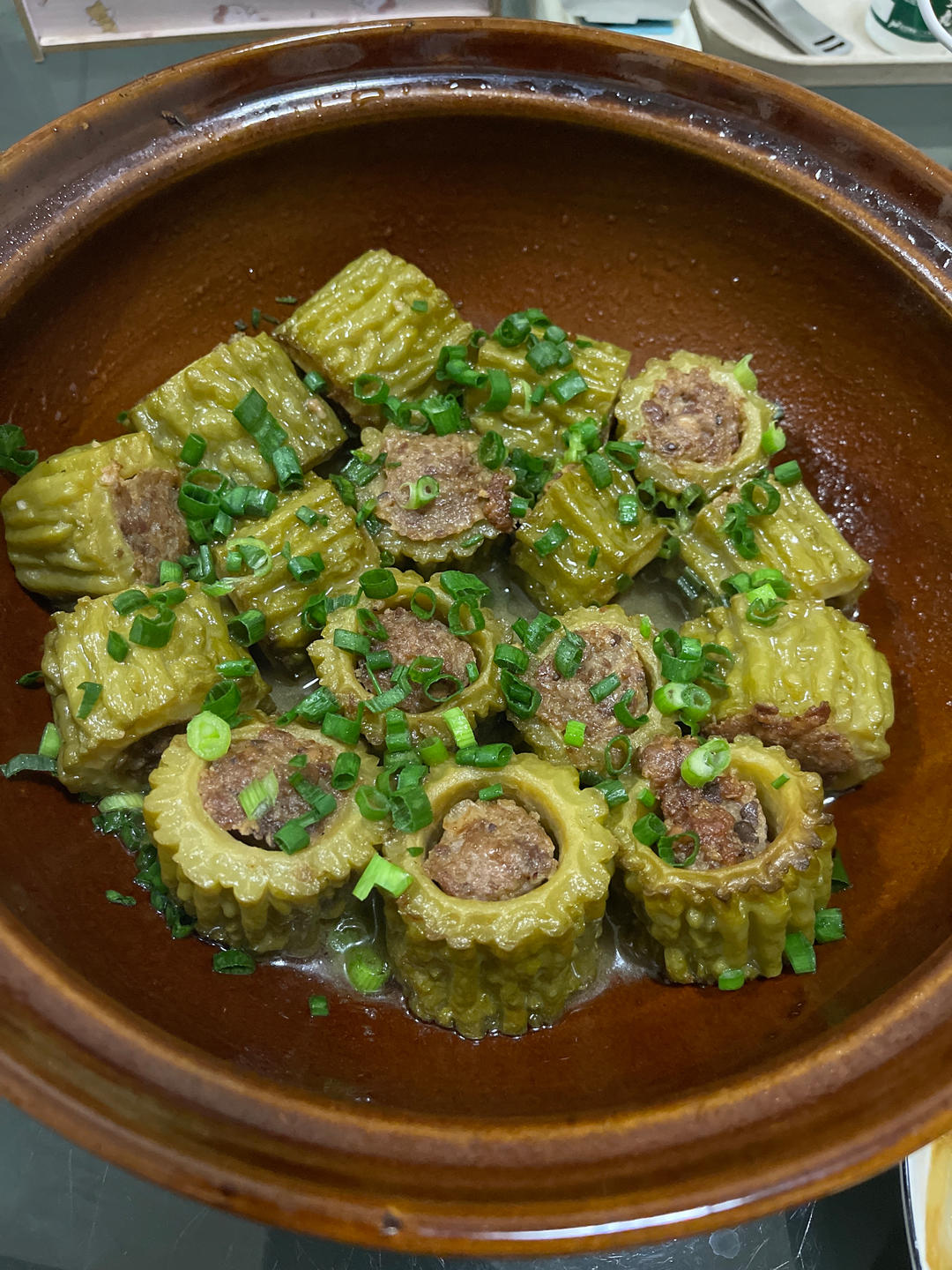 夏天消暑-苦瓜酿肉