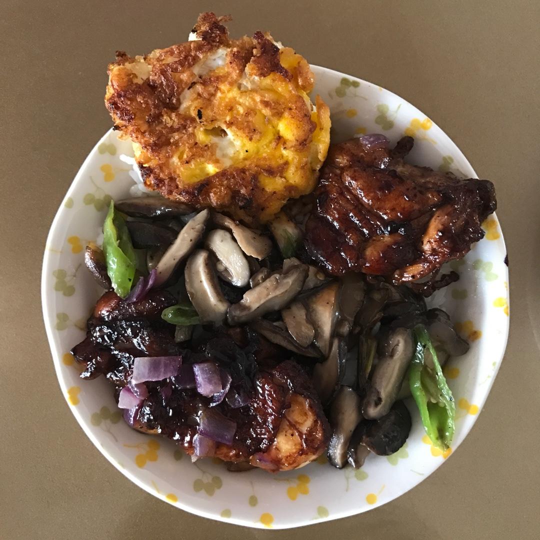 浓香照烧黑椒鸡腿