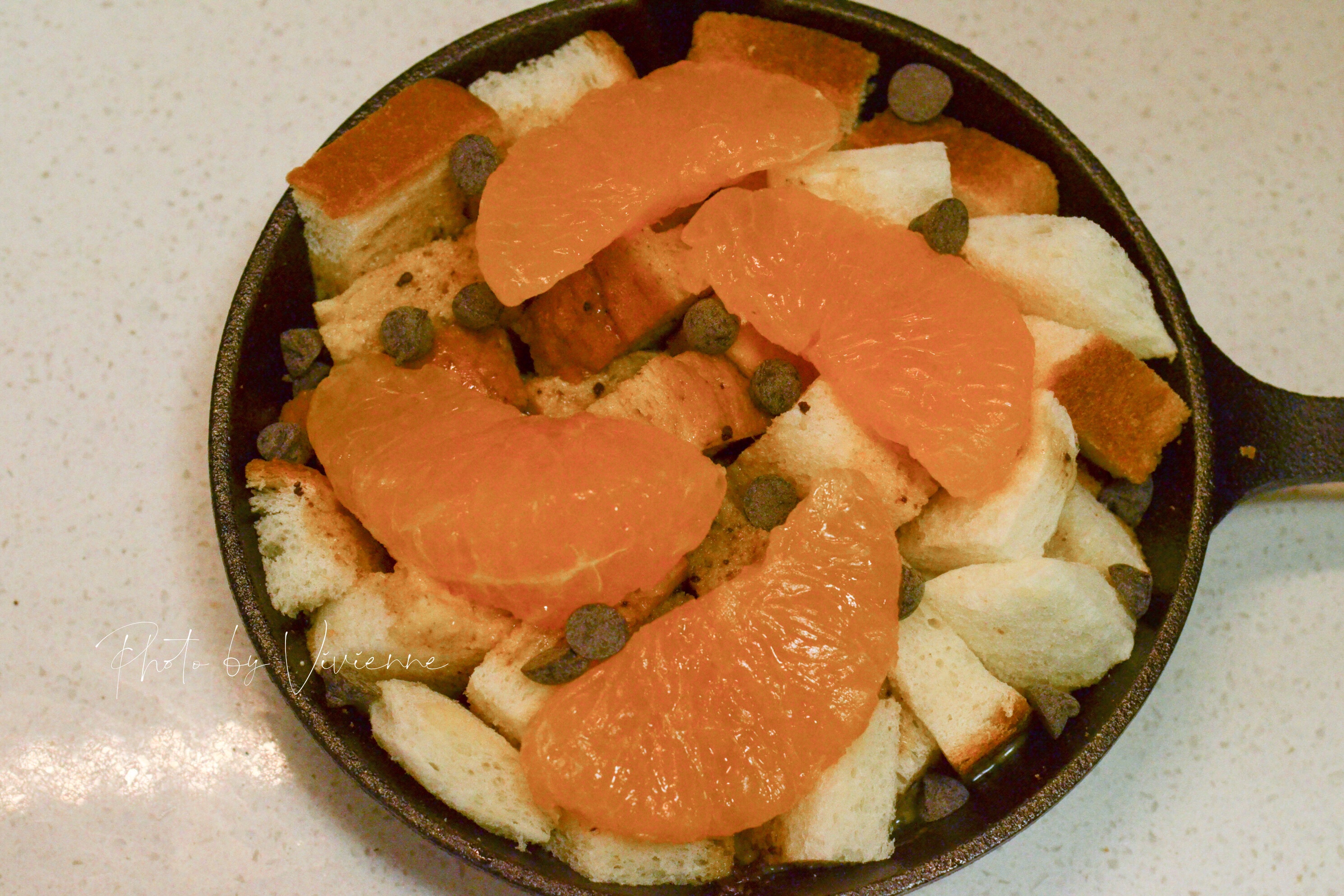 香橙可可布里烤吐司 高颜值法式早餐的做法 步骤3