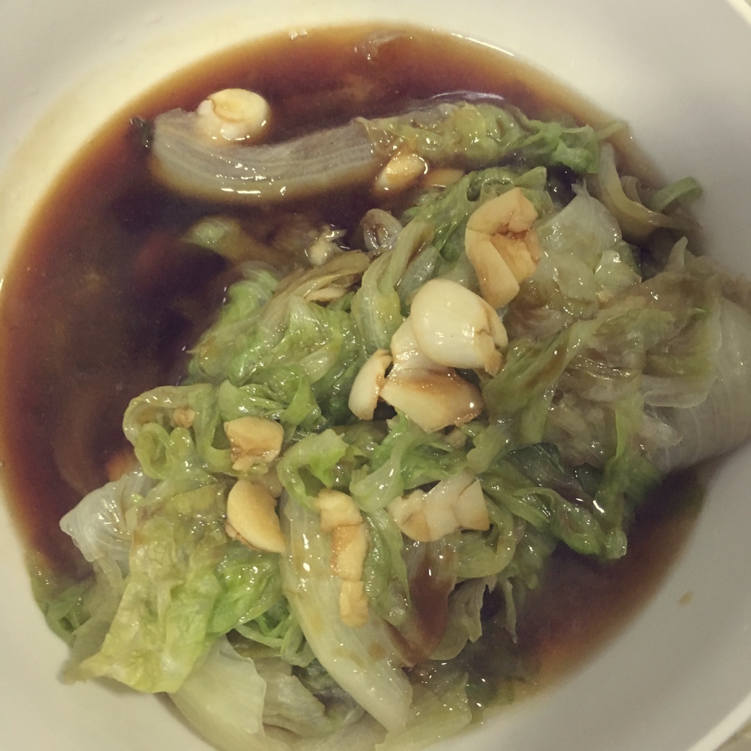 白灼西生菜