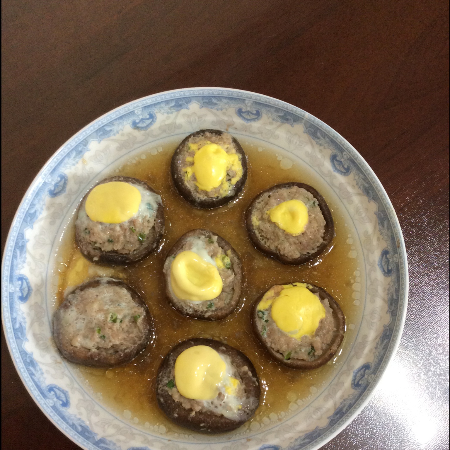 香菇肉末蒸鹌鹑蛋