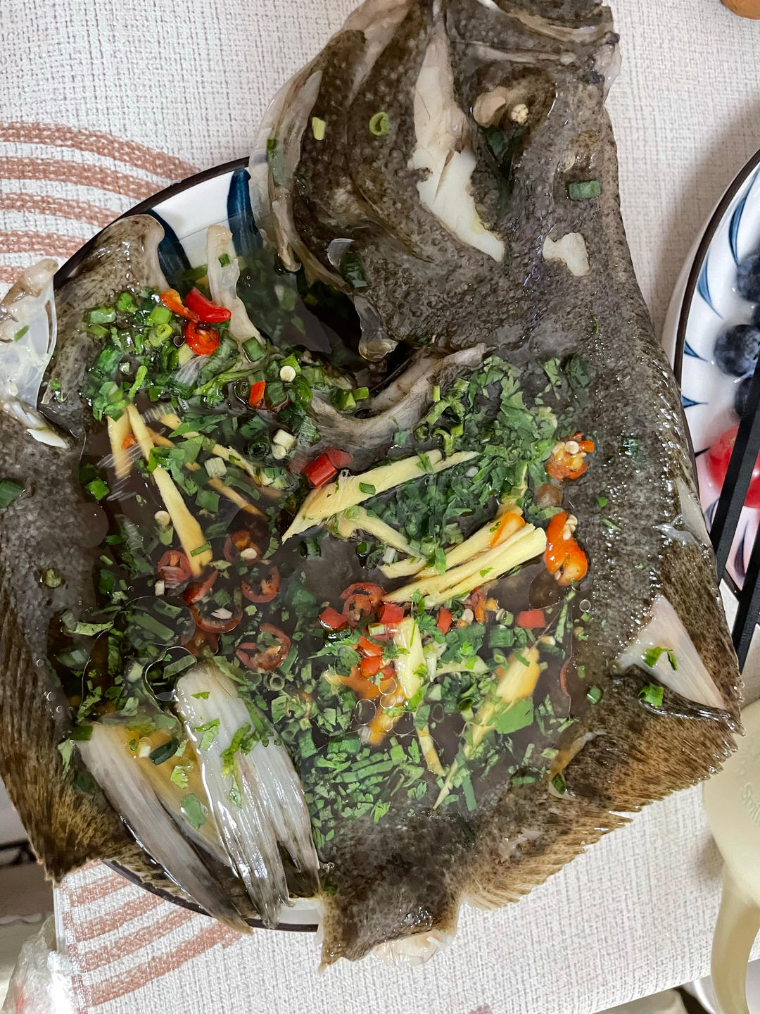 清蒸多宝鱼（黄鱼、鲈鱼、桂鱼……）
