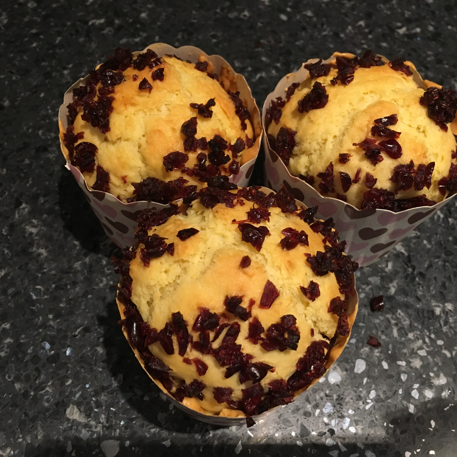 少女心的香蕉蔓越莓玛芬