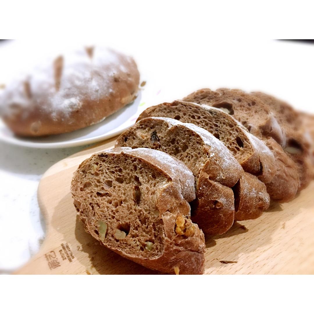 全麦核桃包～软欧包