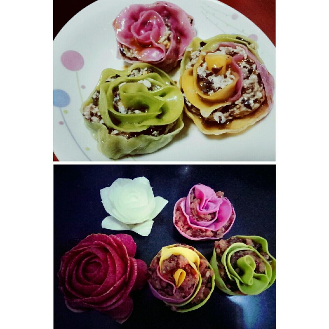 玫瑰花饺子