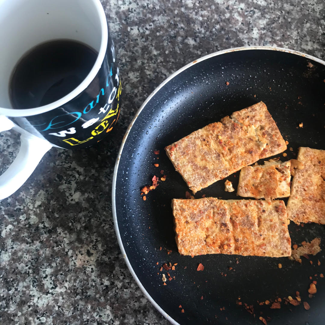 美味减脂餐：香煎孜然豆腐