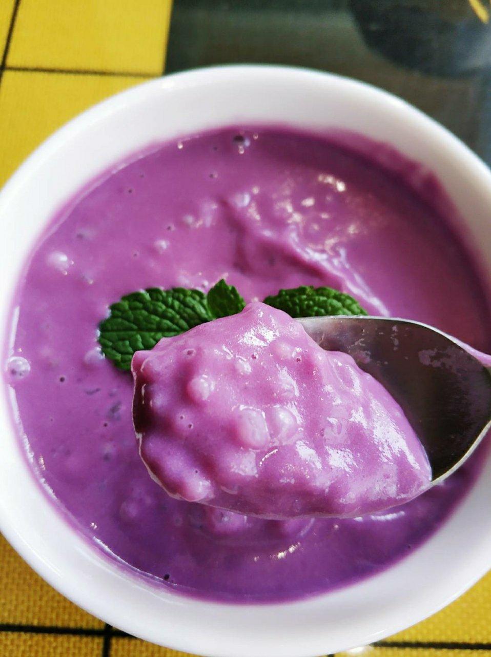 紫薯椰汁西米露