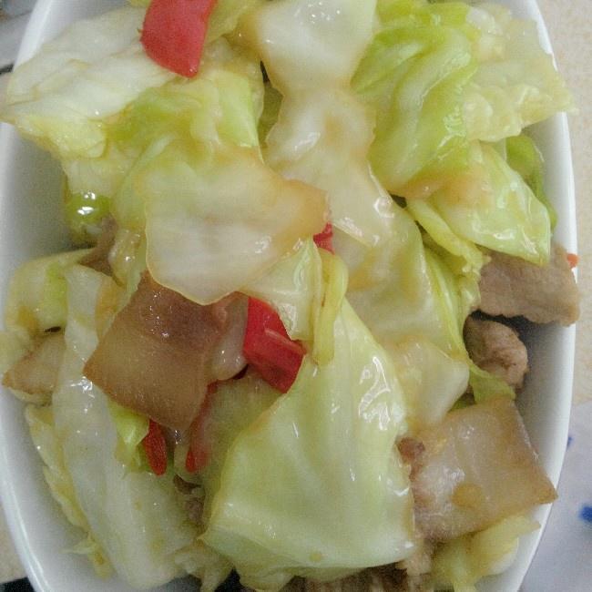 手撕包菜回锅肉
